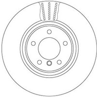 2X TRW Bremsscheiben 338Mm BelÜFtet Bremsscheibe Zweiteilig Vorne Passend FÜR