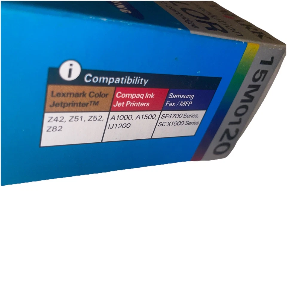 Lexmark 20 (15M0120) Color Ink Cartridge 2-Pack GENUINE NEW - Image 3 of 4