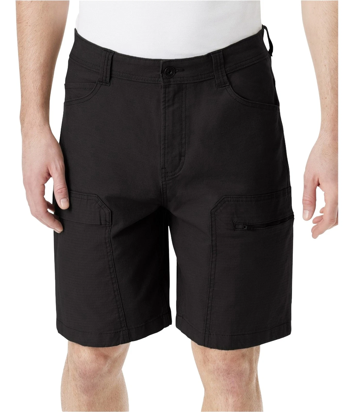 BASS OUTDOOR Mens Classic Casual Cargo Shorts, black, 30