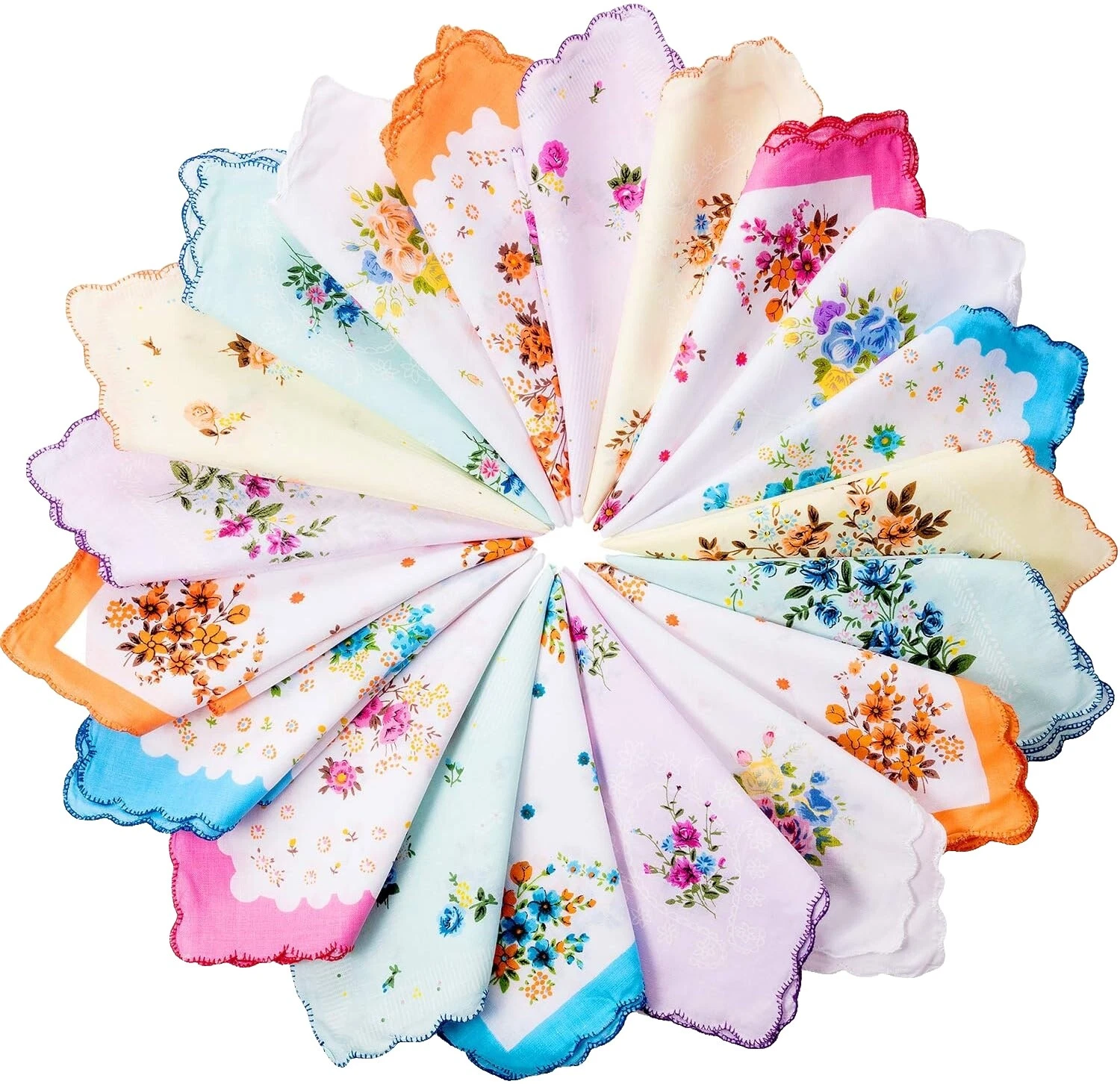 女式棉混纺复古普通纯色手帕