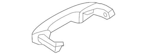 Manija exterior para Ford (N/P FB5Z-7822404-DAPTM)