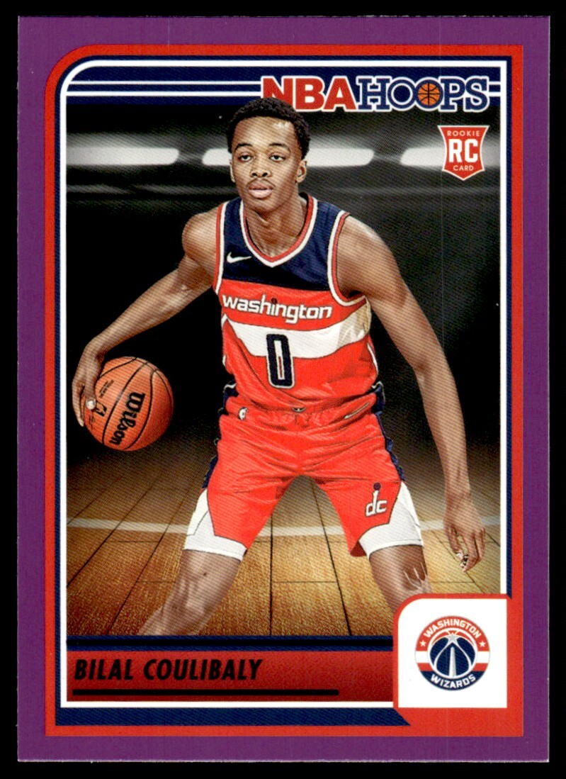 2023-24 Hoops Purple Bilal Coulibaly Rookie Washington Wizards #276