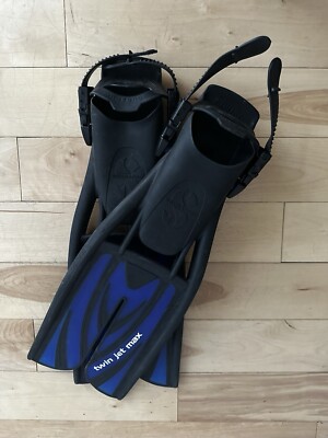 ScubaPro Twin Jet Max Swim Fins Blue Black Fins For Scuba Diving