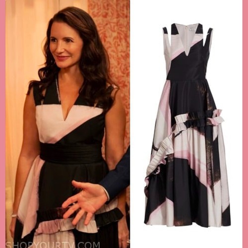 $4290 NWT ALEXANDER MCQUEEN Brushstroke Cutout Strap Runway Dress - Picture 12 of 12