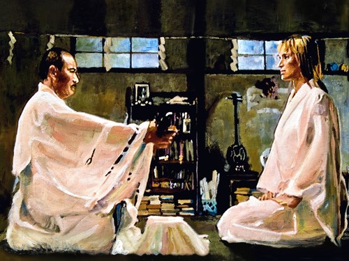 KILL BILL TT Art -Iconic Movie Scenes with 6"x8" mounted prints- A4 framed - Picture 9 of 9