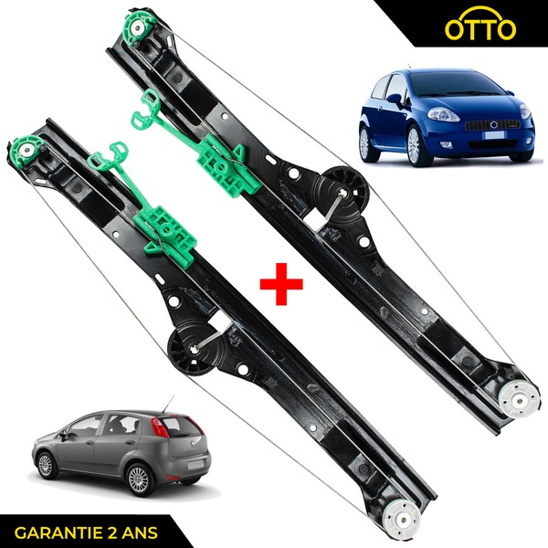 Elektrischer Fensterheber Vorne Links+Vorne Rechts FüR Fiat Grande Punto Evo-image