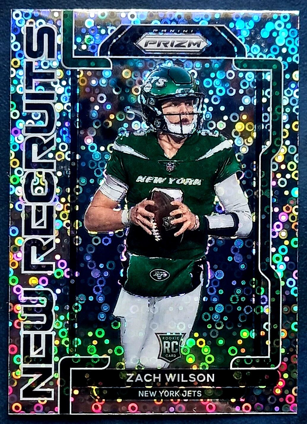 ZACH WILSON 2021 PANINI PRIZM NFL NEW RECRUITS NO HUDDLE PRIZM #NR-2 RC ROOKIE