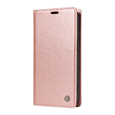 Für Huawei P30 P20 P10 einfarbig magnetisch PU Leder Geldbörse Etui Handyhülle