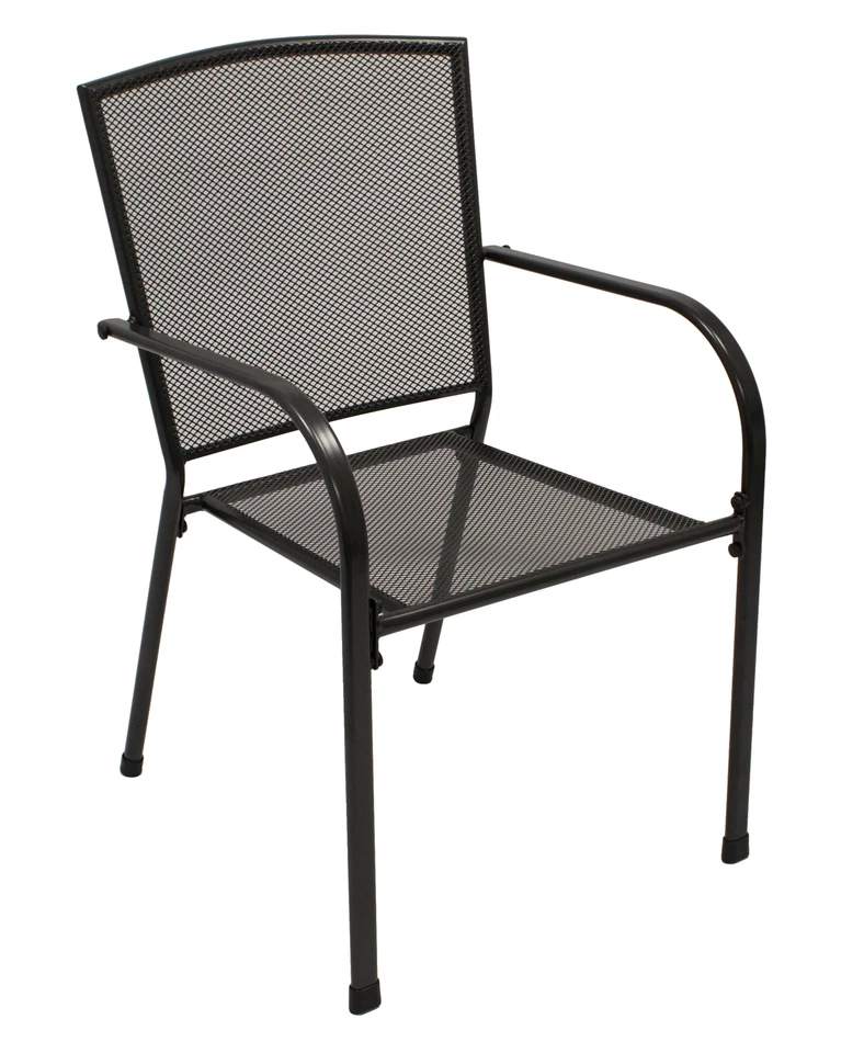 Sitzgruppe Gartenset Garnitur CLASSIC, 6x Sessel + Tisch 90x150cm, Streckmetall - Bild 3 von 4