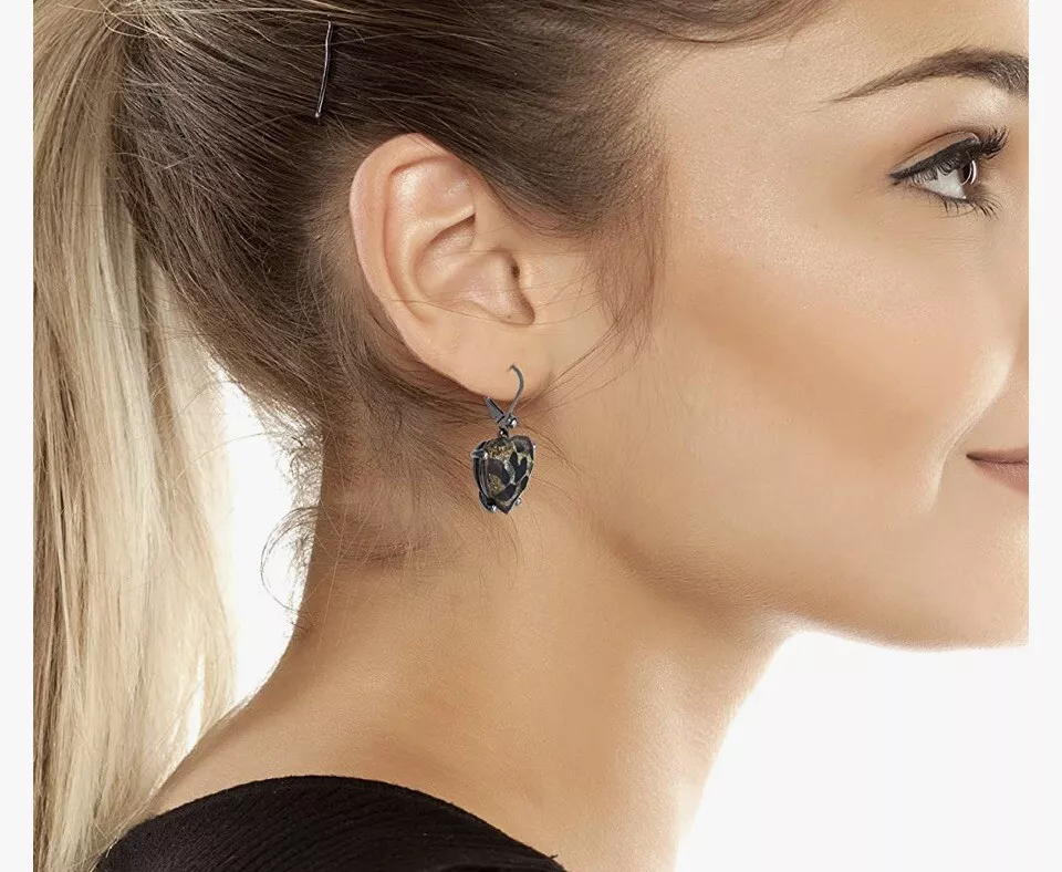 Betsey johnson leopard earrings deals