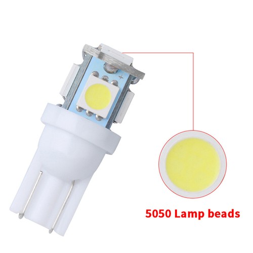 T10 192 194 158 168 2825 W5W 5050 5SMD LED Interior Dome Map License Light Bulb - Picture 9 of 19