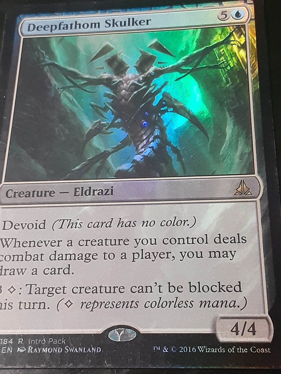 Deepfathom Skulker 1x FOIL OGW MTG Oath of the Gatewatch Rare MINT blue eldrazi Deepfathom Skulker 1x FOIL OGW MTG Oath of the Gatewatch Rare MINT blue eldrazi