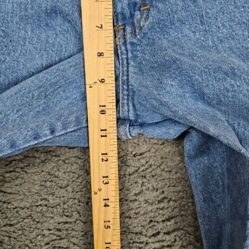 Jeans Dickies uomo taglia 30x32 blu denim dritto falegname abbigliamento da lavoro lavaggio medio - Foto 4 di 10