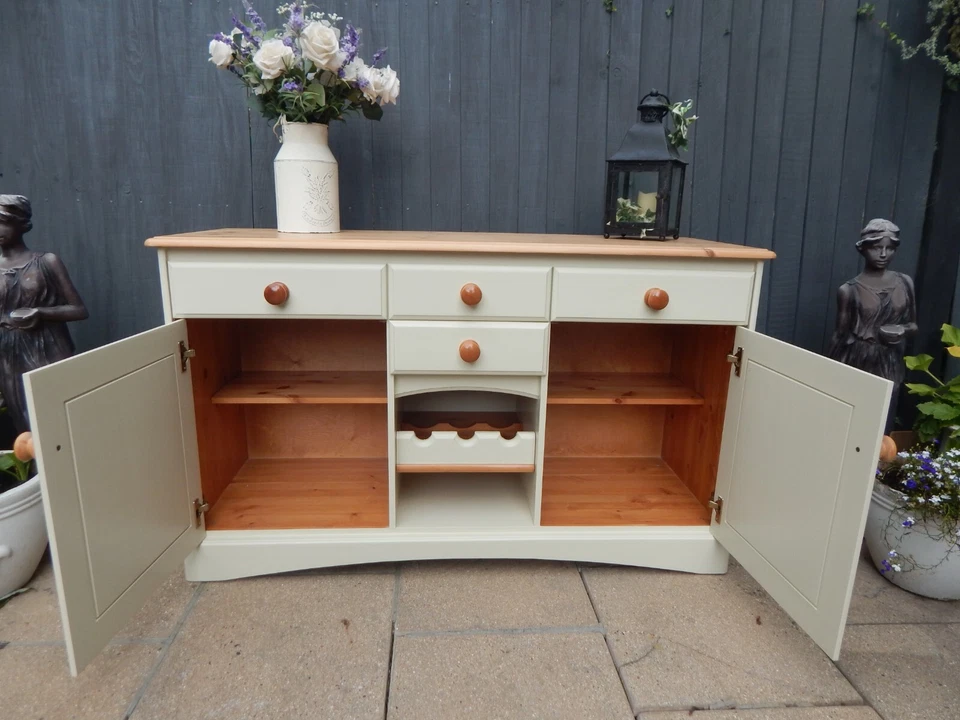 Gorgeous restored Sideboard , Cupboard ,Dresser , Vintage , Pine , upcycled . - Image 3 of 4