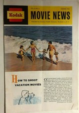 KODAK MOVIE NEWS Summer 1958 small booklet