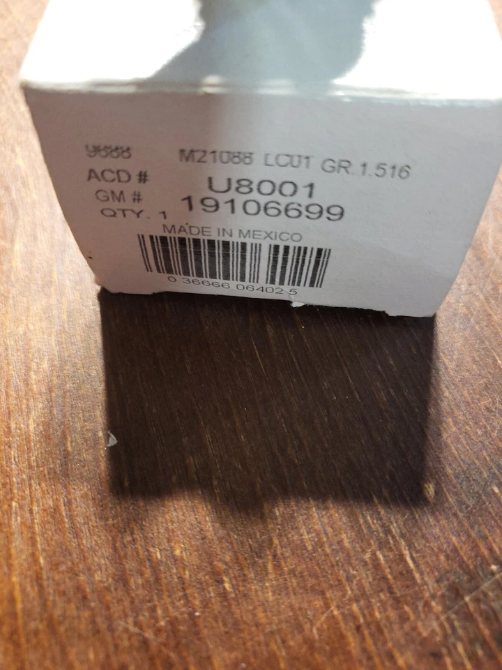 Interruptor de presión de aceite del motor ACDelco U8001 Foto 3 de 3