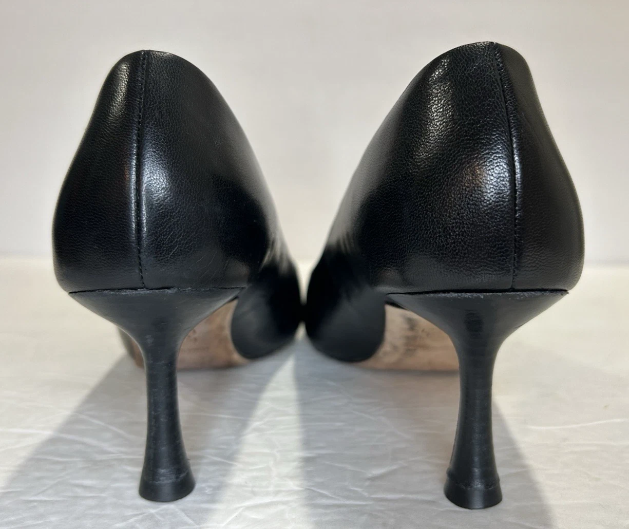 Tory Burch decolte pelle tacco a punta donna 8 M nero tacco medio LEGGI