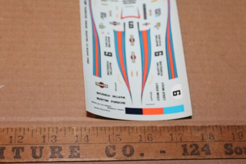 VINTAGE STARTER PORSCHE 908/80 MARTINI LE MANS 1980 RACE CAR DECAL SET 1:43 - Picture 3 of 3