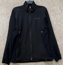Patagonia Adze Hybrid Jacket Mens Size Small Softshell Black Polartec 83450
