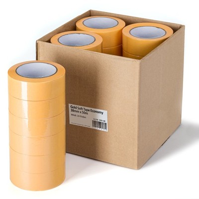 Profi Goldband Krepp 50m Rolle Fineline Klebeband Malerband Kreppband Aktion VE