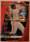 2025 Panini Prizm - Justin Upton  Red Pulsar Prizm /399 #115 Atlanta Braves 
