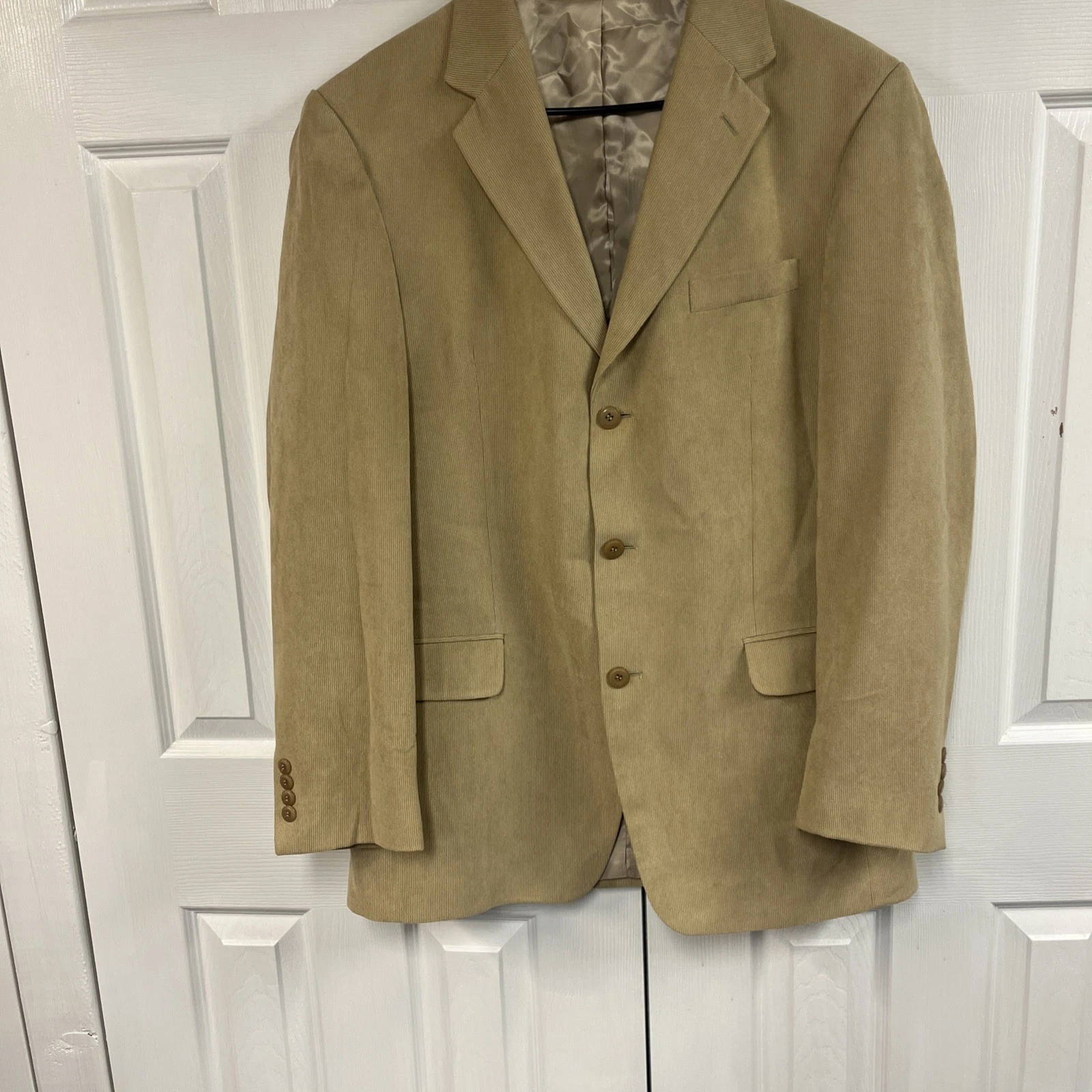 Chereskin Blazer Mens Size 42L Brown Corduroy Lined Single Breasted Notch Lapel
Opens in a new windo