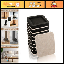 8 PCS 4" Felt Furniture Sliders for Hardwood Floors - Easy Move, Floor Protectio