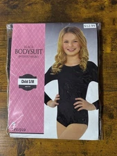 Black Bodysuit Suit Yourself Fancy Dress Up Dance Halloween Child S/M Costume