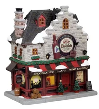Lemax Carmella's Wine And Chocolate Tasting Room -LED Lighted Holiday Village
