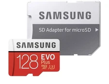 SAMSUNG EVO Plus 256GB MicroSD SDXC C10 Flash Memory Card w/ SD Adapter