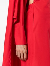 Valentino Garavani Cape-Detail Cotton Maxi Dress