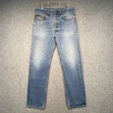 Vintage Levis 501xx Jeans Mens 34x34 Fits 31x29 Made in USA Button Fly 1990