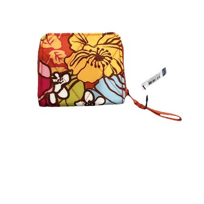 Vera Bradley Small Zip Around Wallet Midday Garden Floral RFID NWT