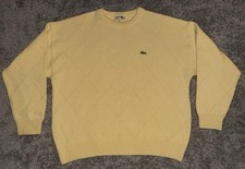 Lacoste Chemise Vintage 90s Made In France Wool Acryl Sweater Men  s Size 7/XL