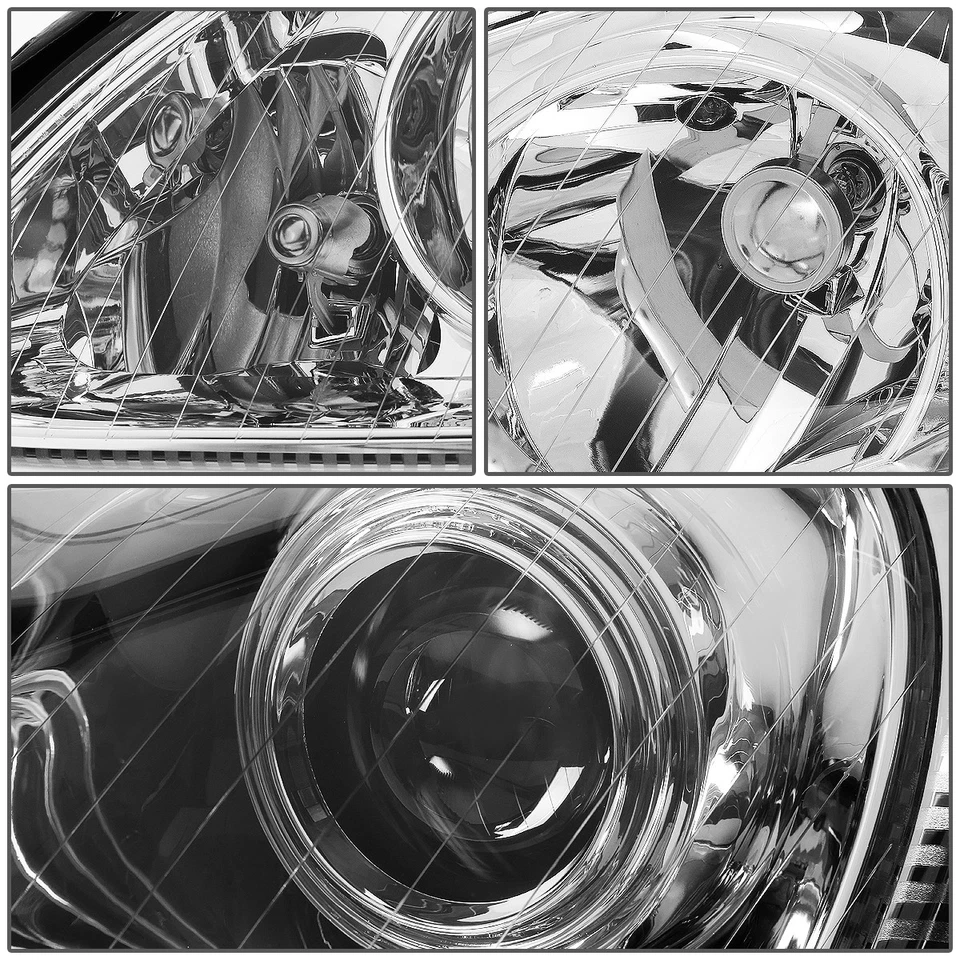 JUEGO FAROS PROYECTOR CARCASA CROMADA PAR MERCEDES CLASE S W220 2000-2006 Foto 3 de 4