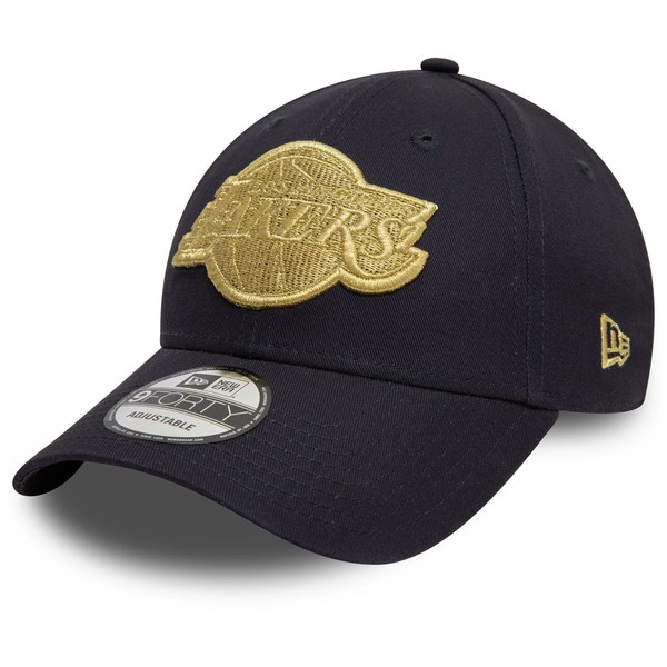 New Era 9Forty Strapback Cap - Metallic Los Angeles Lakers-image
