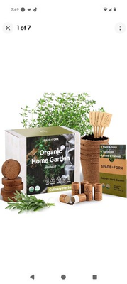 #ad Organic Herb Garden Kit Indoor Certified Organic amp; Made in USA Herb Plants $29.88