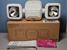 Mr. Beams MB3000 Motion Detecting Wireless Battery Security Floodlights New!