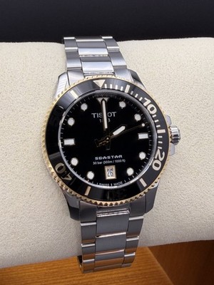 TISSOT SEASTAR 1000 QUARTZ BLACK DIAL UNISEX WATCH 36MM T120.210.21.051.00