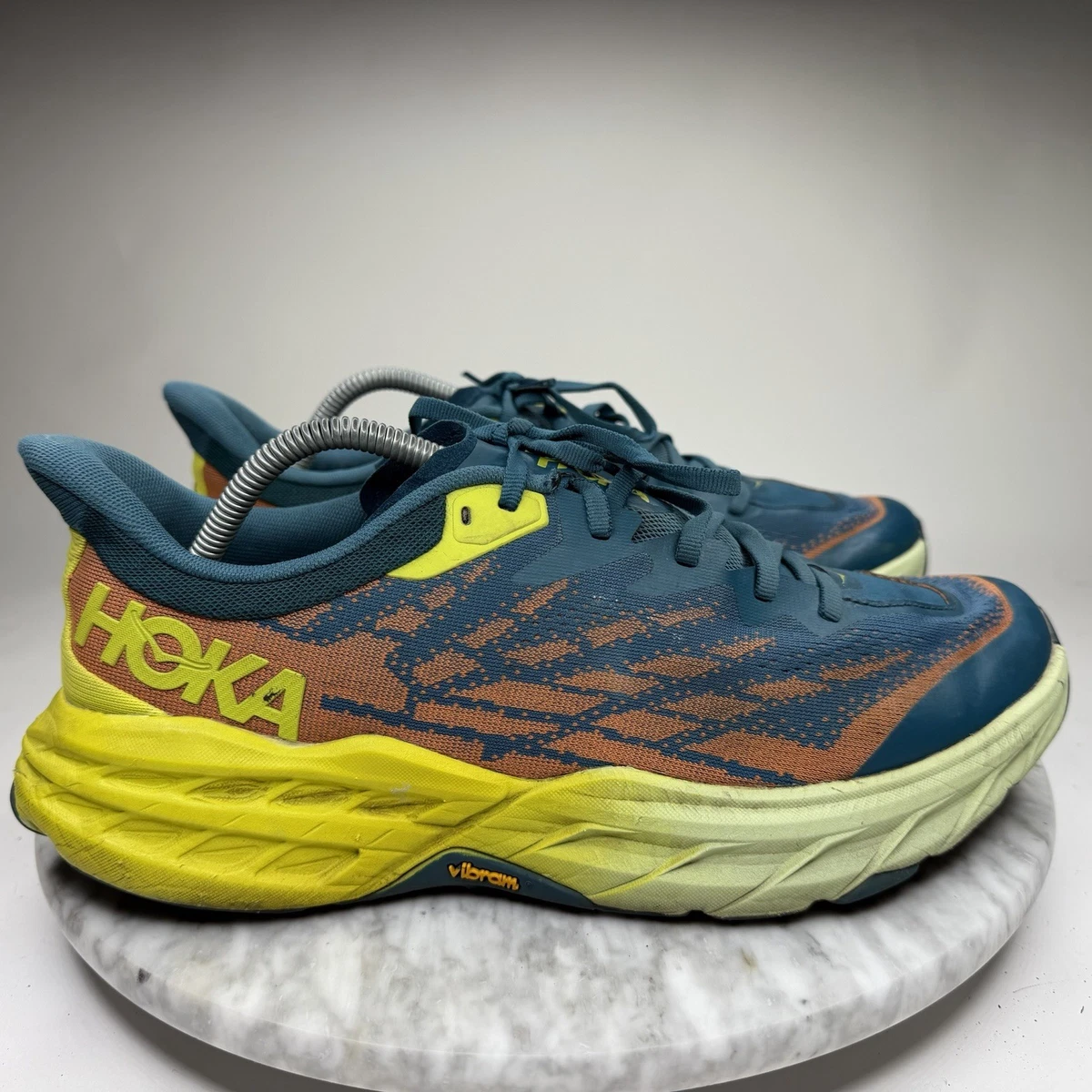 Hoka One Mens Speedgoat 5 Blue Coral Evening Trail Shoes 1123157-BCEP Sz 12.5 D Hoka One One HOKA Speedgoat 5 Blue Coral Evening Primrose  main image 4