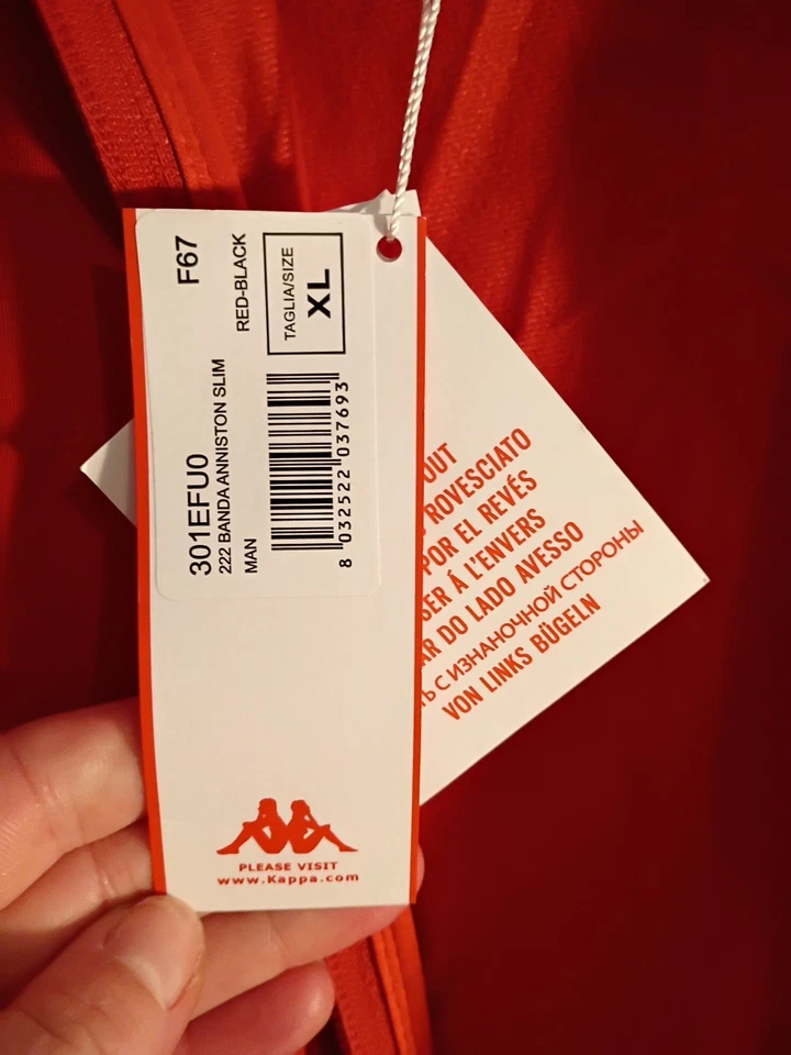 Chaqueta Kappa Nueva Auténtica de Sicilia con Cremallera Foto 4 de 4