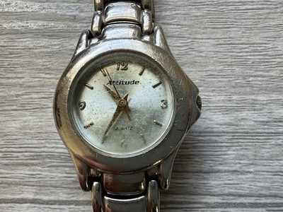 Attitude AX108 Women s Silver Tone Quartz Dress Watch   New Battery & Working