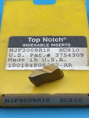 Kennametal Top Notch NJF3009R18 KC810 Carbide Threading Insert New