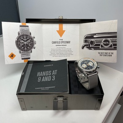 Shinola 44MM Canfield Speedway Open Road Automatic Chronograph