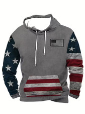 American Flag Hoodie 3D All Over Print - AOP Hoodie - Adults  Youth