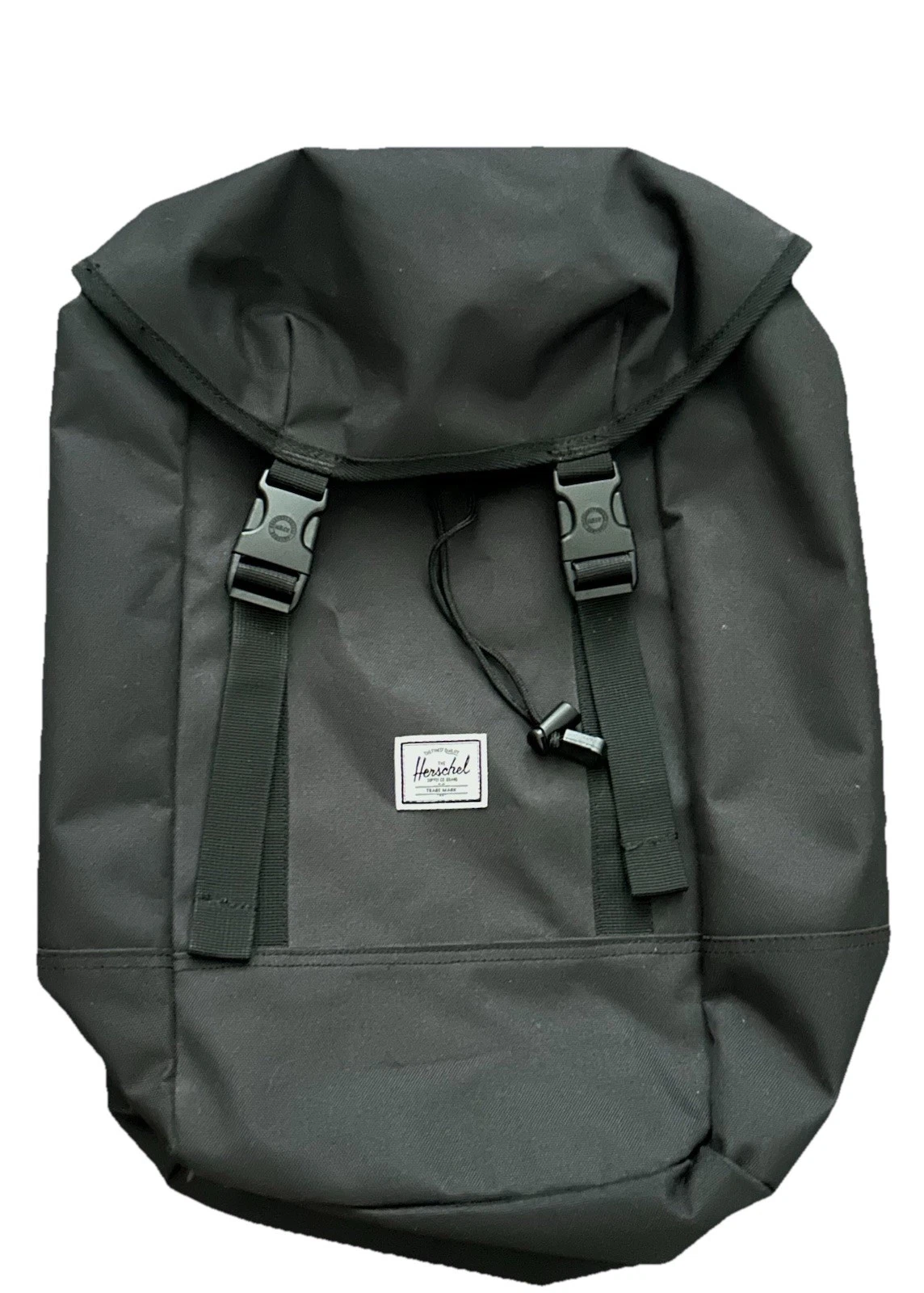 Herschel Supply Company Black Backpack 15 x 17 inch Red Stripe Interior