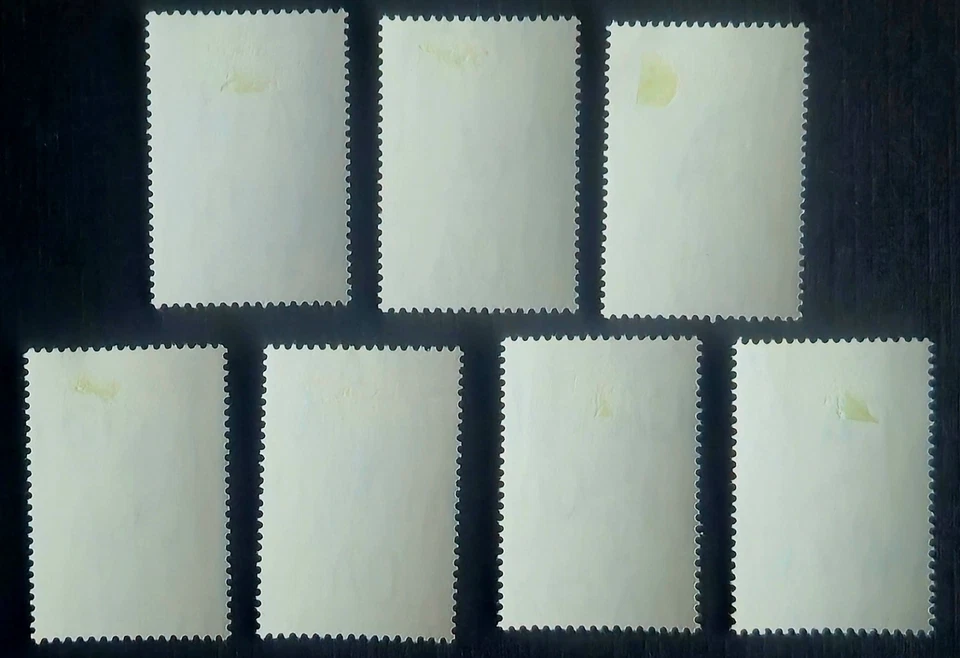 Estampillas de Bechuanalandia SG # 168-174 (lote de 7) - aves nativas, MH 1961 Foto 2 de 2