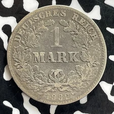 1882-J Germany 1 Mark Lot#C2475 Silver!