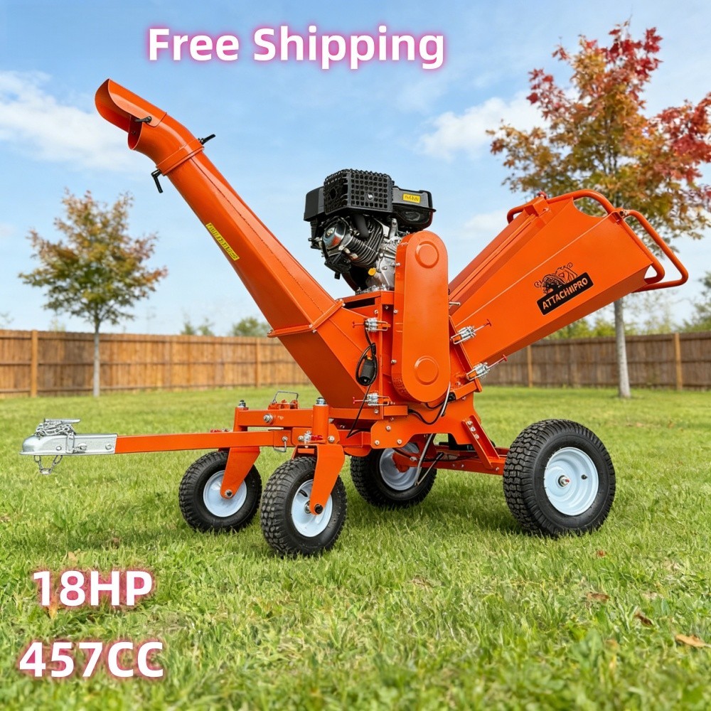 NEW 457cc Wood Chipper Shredder Mulcher 18HP Gas Powered 6in