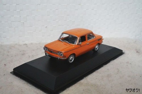 Mini Champs NSU TT Saloon 1967 72 1 43 Diecast Car Orange